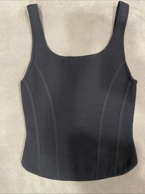 Aritzia Black Sculpted Tank Top
